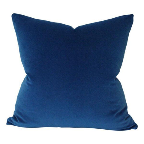 Marine Blue Velvet Custom Designer Pillow | Arianna Belle 