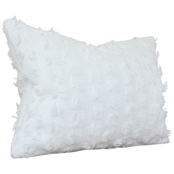 Montego Fringe Custom Designer Pillow side view | Arianna Belle 