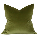 Olive Green Velvet Designer Pillow from Arianna Belle Shop