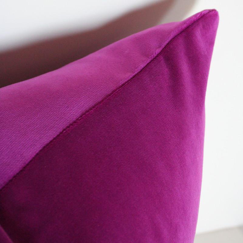 Orchid Velvet Custom Designer Pillow detailed view | Arianna Belle 