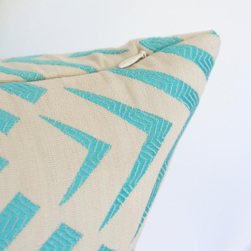 Palmwood Turquoise Custom Designer Pillow | Arianna Belle 