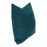 Peacock Linen Designer Pillow - side view | Arianna Belle Shop
