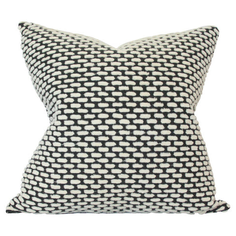 Pebble Onyx Reverse Custom Designer Pillow | Arianna Belle 