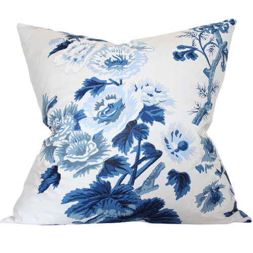 Pyne Hollyhock Indigo Custom Designer Pillow | Arianna Belle | Design A