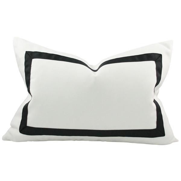 Black and White Big Bow Pillow Decorative Throw Pillow Modern