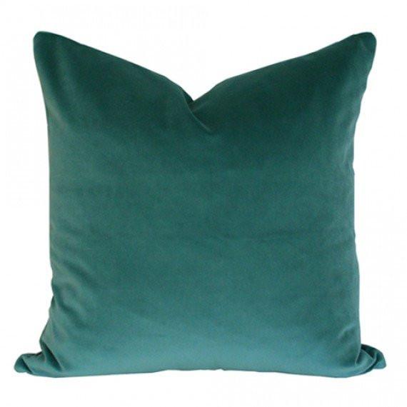 Handmade decorative teal throw pillow covers 18x18 set of 2
