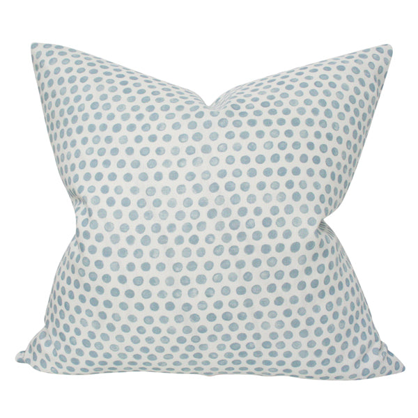 Tika Dot Sky Blue designer pillow from Arianna Belle Shop