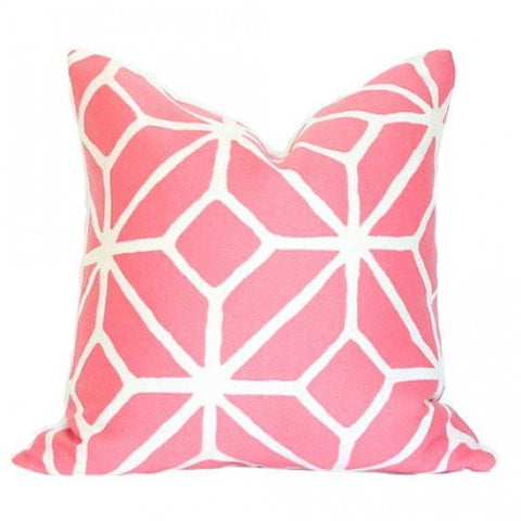 Trellis Print Watermelon Custom Designer Pillow | Arianna Belle 