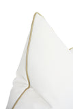 White Velvet with French Piping (color customizable) (Limited)