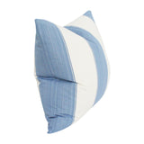 Wide Stripe Ocean Blue Designer Pillow from Arianna Belle Shop