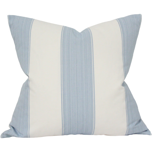 Wide Stripe French Blue Designer Pillow from Arianna Belle Shop