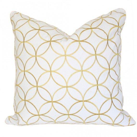 Sungold Lattice Custom Designer Pillow | Arianna Belle 